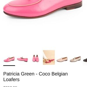 Patricia Green Coco Belgian Loafers in Bright Pink